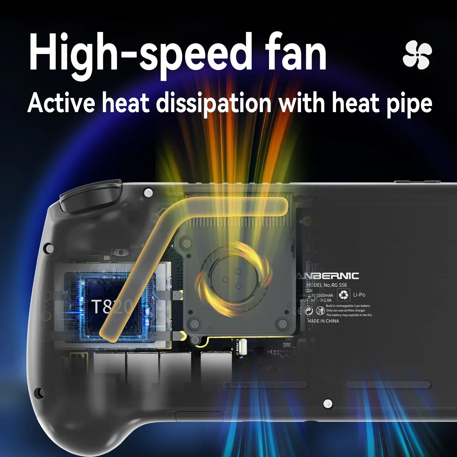 Портативная игровая консоль ANBERNIC RG556 5 48-дюймовый AMOLED-экран Android 13 ретро-игра