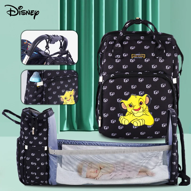 

Сумка для подгузников Disney, вместительный Детский рюкзак для путешествий, многофункциональная сумка для подгузников, рюкзак для детской кол...