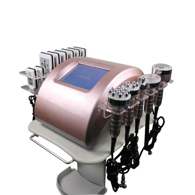 

6 in 1 Application face Lift 40k/80k Ultrasonic Cavitation System body shape Carving Instrument Rf Vacuum