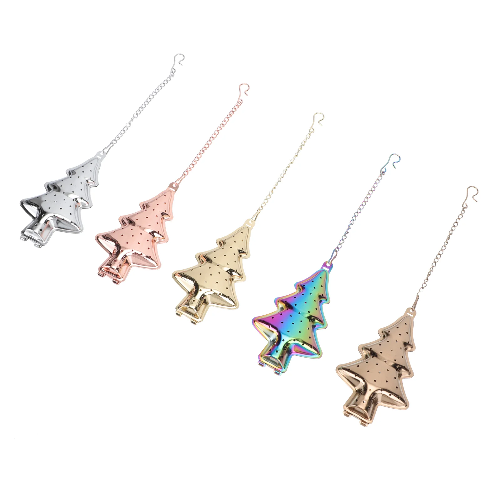 

Filter Seasonings Strainer Loose Tea Strainer Metal Tea Strainer Interval Diffuser Christmas Tea Strainer