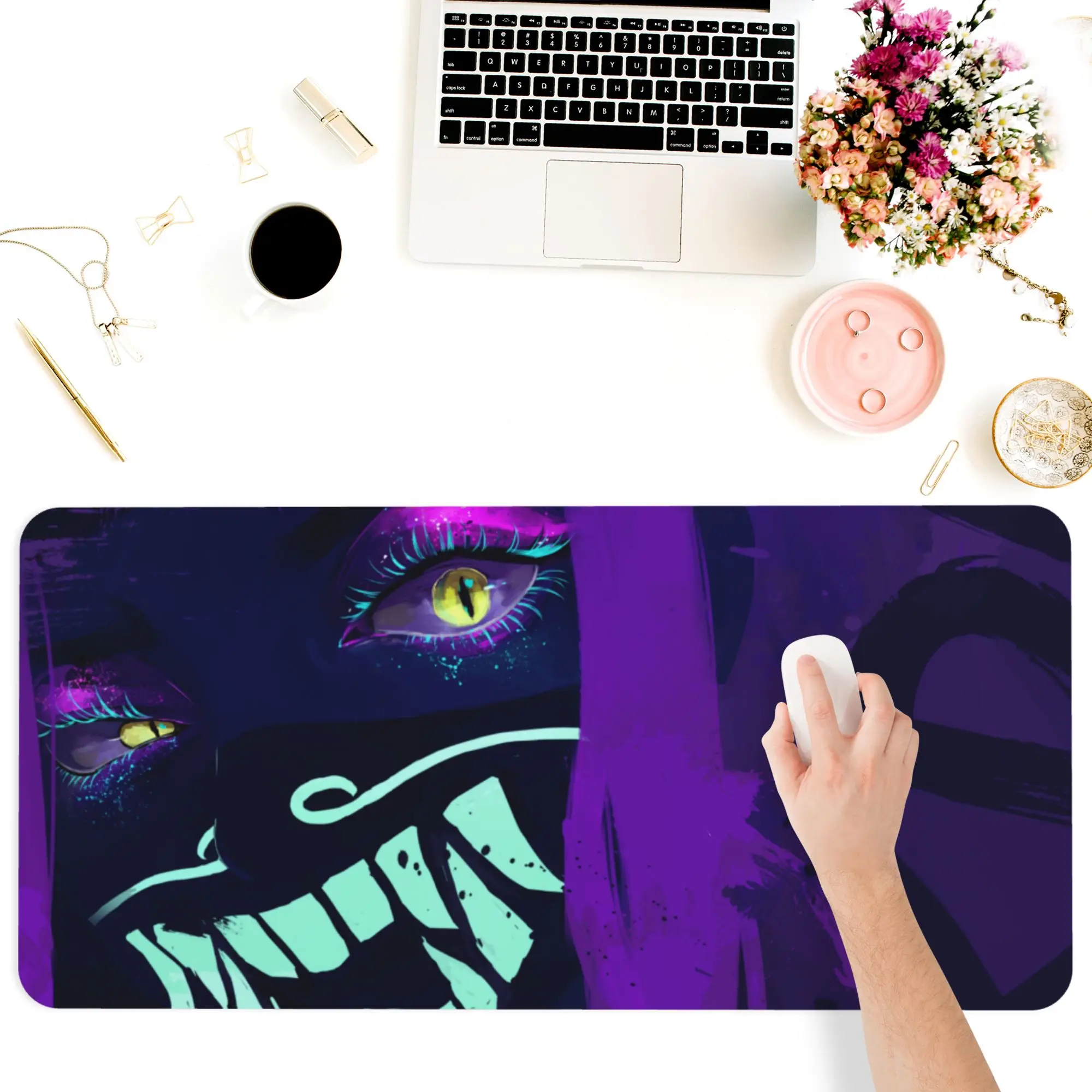 

Mouse Pads Keyboards Computer Office Supplies Accessories Coaster Durable Desk Pad Mats Games LOL K/DA The Rogue Assassin Akali