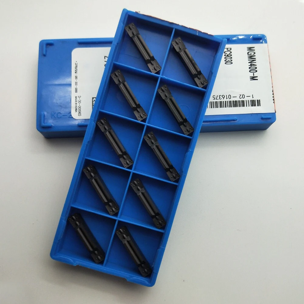 

10Pcs MGMN400-M PC9030 Cutting Carbide Inserts Blades 4mm For MGEHR Metalworking Machining Trimming Turning Tools Accessories