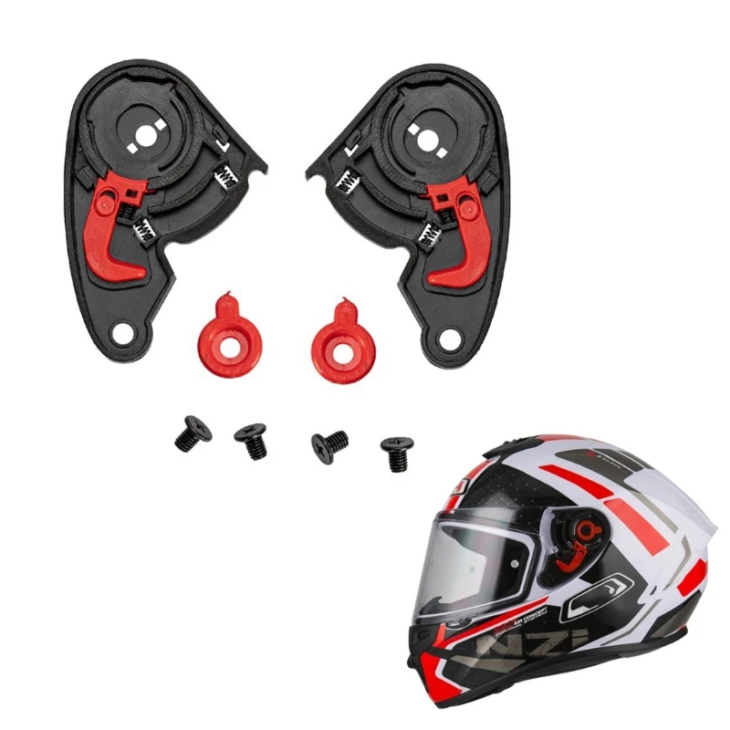 X6HF 1 пара мотоциклетных шлемов козырьки базовая пластина для крепления шестерни