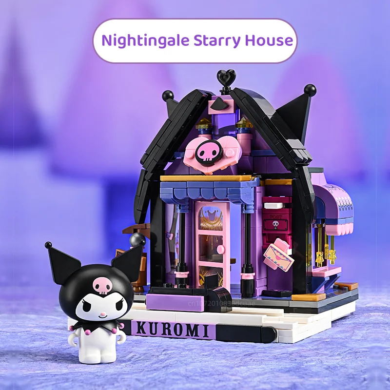 

Keeppley Sanrio сборная игрушка конструктор блоки skuromi Cinnamoroll модель Mymelody Развивающая игра графика мультфильм строительные блоки