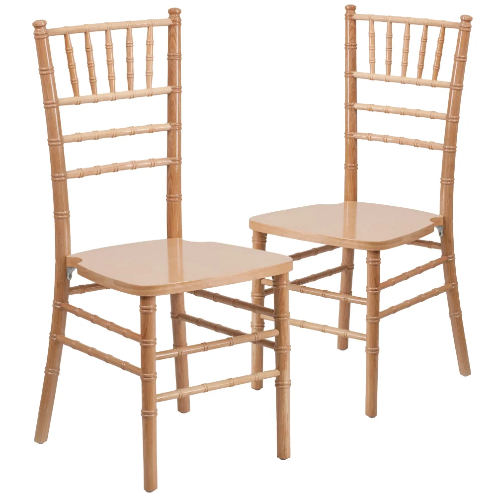 

Flash Furniture 2 Pack HERCULES Series Natural Wood Chiavari Chair