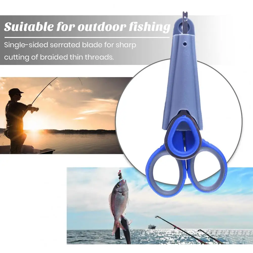 

Versatile Fishing Scissors Versatile Folding Fishing Scissors with Lanyard Bag Durable Lightweight Multifunctional for Anglers