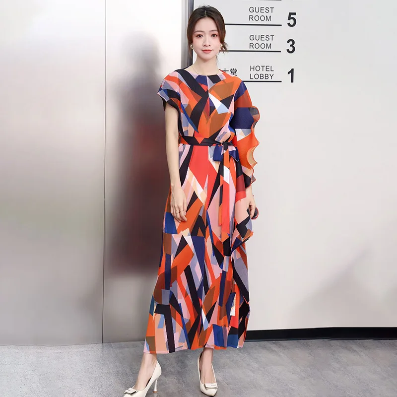 Необычное платье Advanced Sense соответствующее цвету геометрическое летнее женское