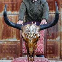 head arts crafts tribal tibetan yak skull color crafts tau ornaments companys opened decoration craft gift wine