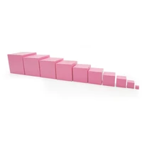montessori sensory toys pink tower cubes wooden montessori sensorial materials learning educational toys for children me2344h