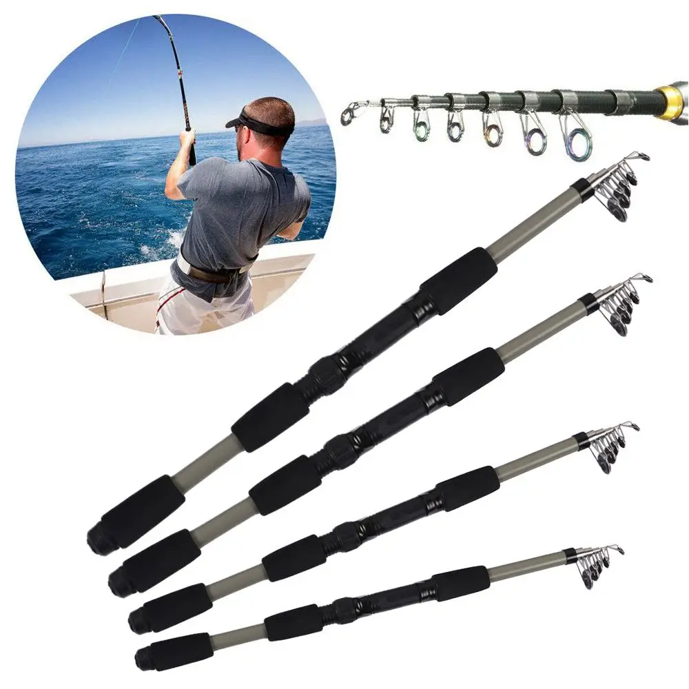 

SuperHard Mini Travel Adjustable Telescopic Fishing Rod Fishing Tackle Ultralight Stream Hand Pole