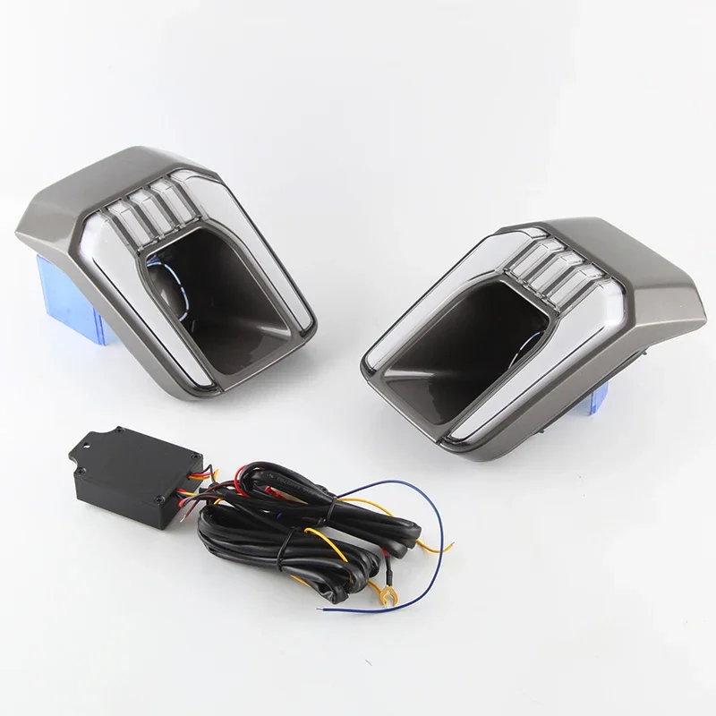 12 В светодиодные дневные ходовые огни для Toyota Hilux Revo Rocco 2020 2021 auto Drl с указателями