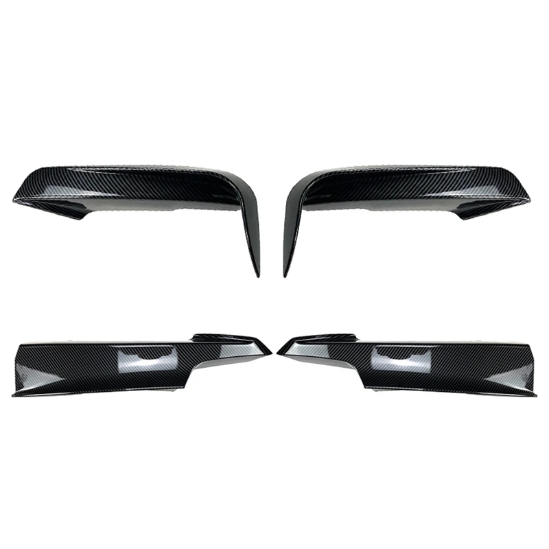 

4Pcs Car Front Bumper Splitter Spoiler Kit Fog Lamp Cover For -BMW F30 F35 M Pack 320I 325I 2013-2019