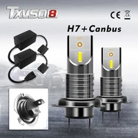 highlight h7 led canbus mini lights for car 55wbulb universal diode lamps 6000k super bright headlight for automobile 26000lm