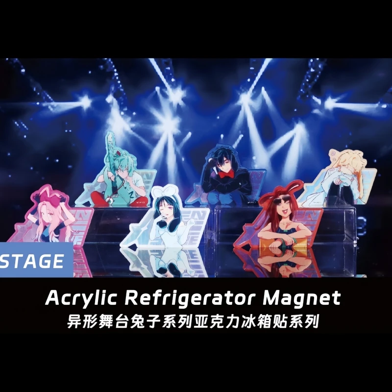 Горячая новинка, подлинная серия Alien Stage Rabbit, портрет на половину тела, акриловая наклейка на холодильник, сюрприз, слепая коробка, подарки (art.: 3920d415be8a7) - 3920d415be8a7
