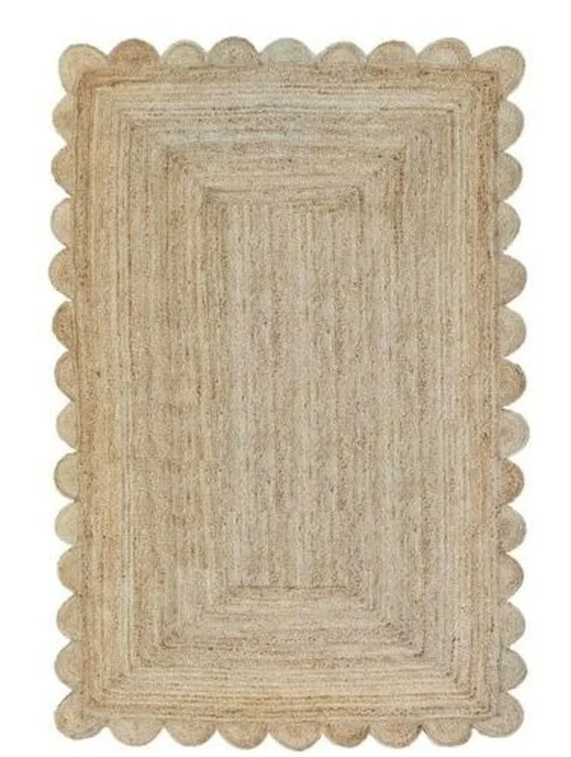 Tapis de Jute de forme carrée, 100% fait à la main, aspect moderne et rustique, décoration de chambre à coucher, 10x10 pieds  (0)