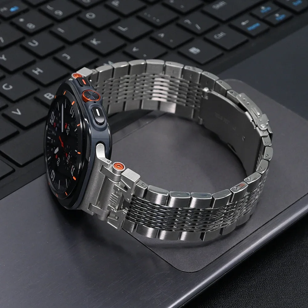 Ремешок из нержавеющей стали для Samsung Galaxy Watch Ultra 47 мм роскошный браслет SAMSUNG GALAXY