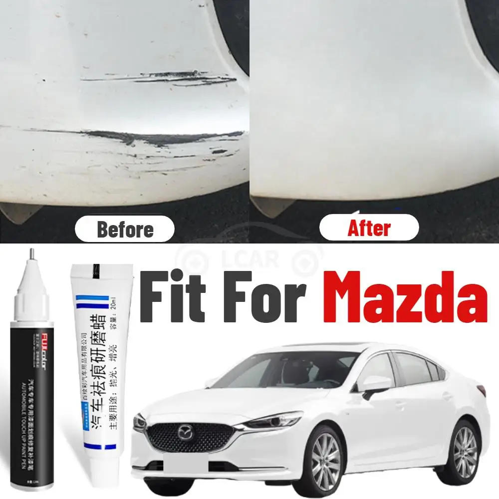 Mazda Scratch Remover Paint Set Fit For Mazda 3 6 Car Cx4 Cx5 Atenza Atez 6 Paint Repair Black White Car Paint Fixer Repair Set
