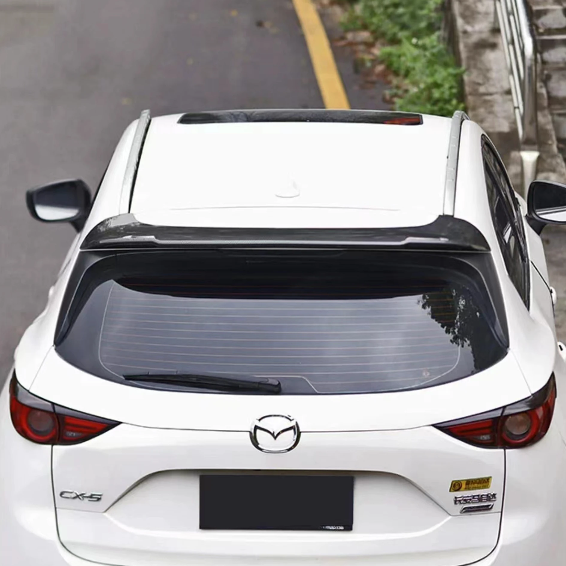 Подходит для Mazda CX-5 2017 18 19 20 21 2022 задний спойлер на крышу брызговик углеродный