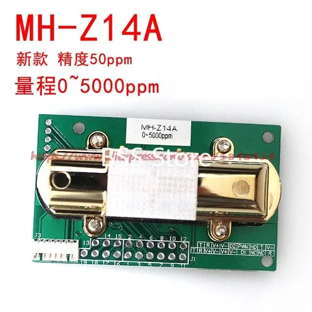 

Senor MH-Z14A infrared carbon dioxide sensor module,serial port,0-5000ppm, Aanalog output with cable MH-Z14 sensor