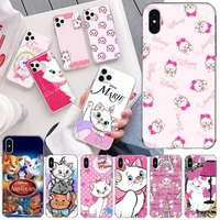 disney the aristocats marie phone case for iphone 13 12 11 pro mini xs max 8 7 plus x se 2020 xr silicone soft cover