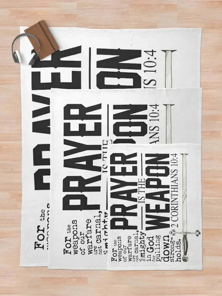 Молитва-это оружие для вытягивания креплений 2 Cor 10 4 KJV пледы одеяла диваны