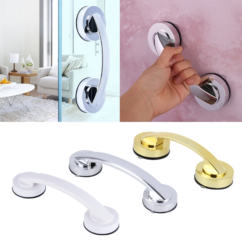 

Portable Dual Locking Suction Cups Shower Handles Shower Bar Bathtub Handle with Strong Hold Suction Cup for Bathroom