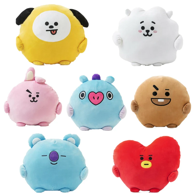 

Bt21 Plush Pillow Tata Rj Chimmy Koya Doll Toys Kawaii Anime Cooky Car Back Cushion Office Nap Soft Pillow Kid Birthday Gift