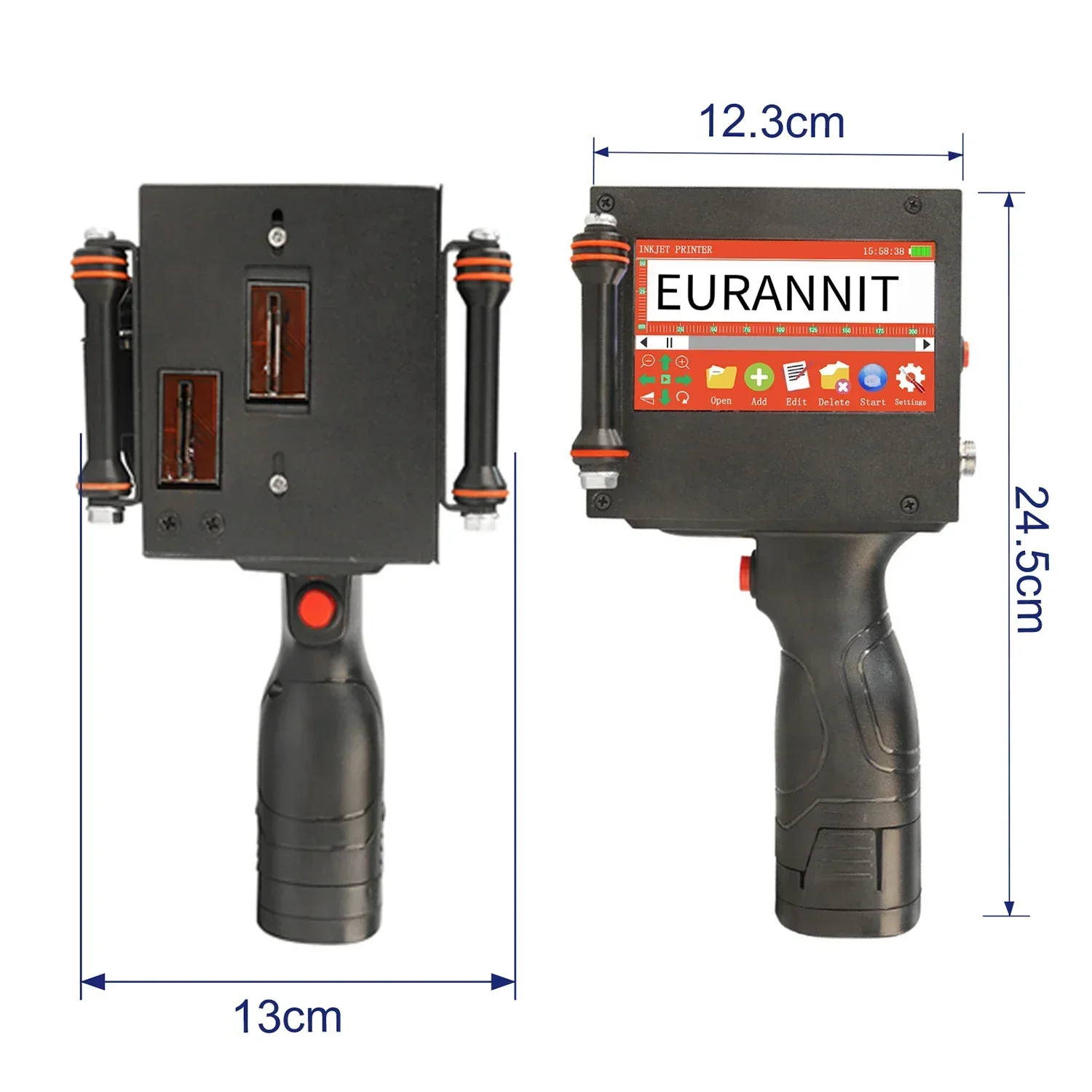 Принтер EURANNIT E50 50 8 мм портативный ручной термоструйный принтер QR-штрих-код номер