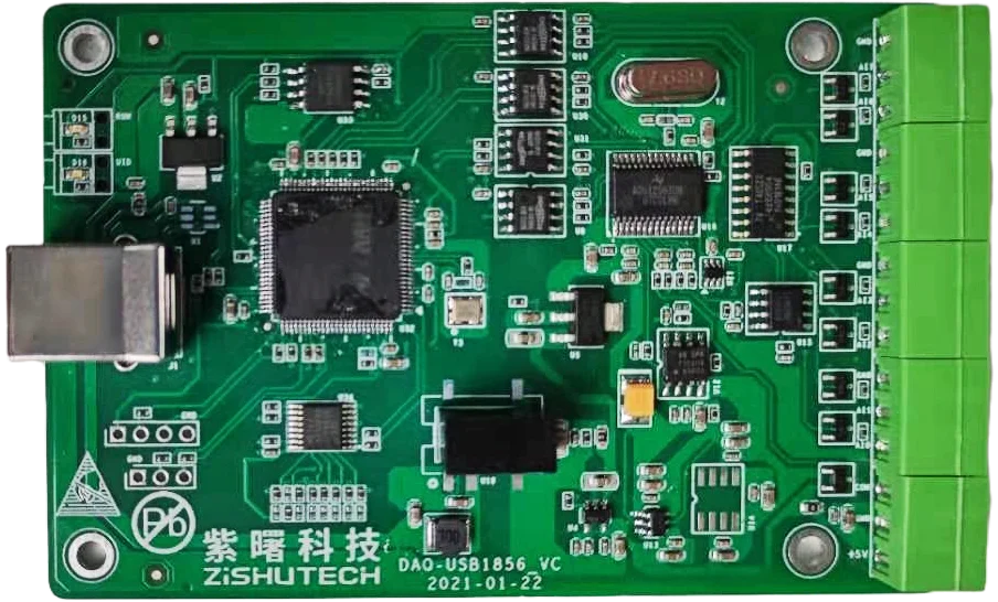 

USB1856 Изолированная карта сбора данных 8-канальная 24-битная AD высокоточная плата сбора слабого сигнала