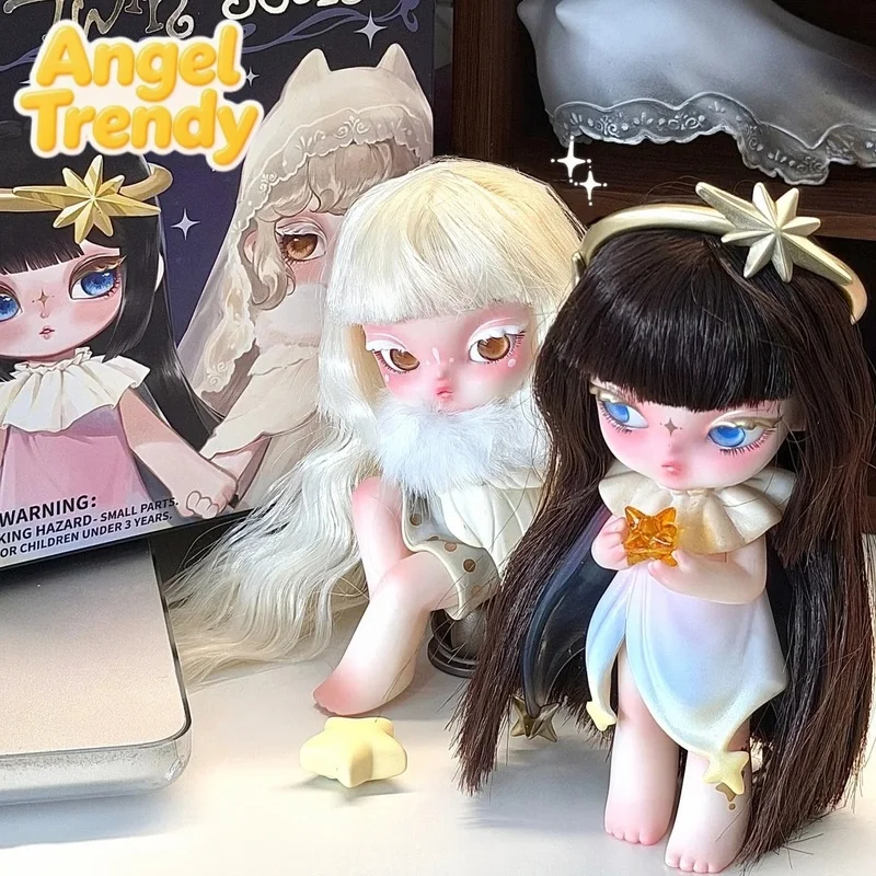 Фото Оригинальная фигурка Shadure Twin Souls Series из серии Blind Box Mystery Box, милая аниме-фигурка, кавайная модель, подарок. №2