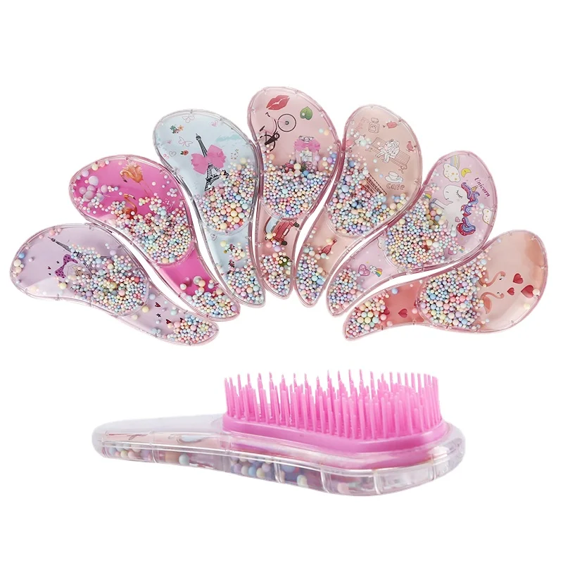 

1pcs Cartoon Unicorn Head Massager Comb High Quality Anti-knot Hair Combs for Kid Children Hairdressing Comb Barber Accessories