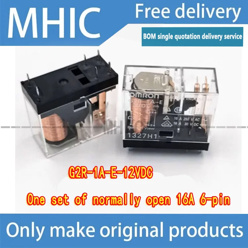 10 шт./лот реле 5 8-контактный G2R-1 2 1A 1-E-5VDC 12VDC 24VDC розетка на рейку