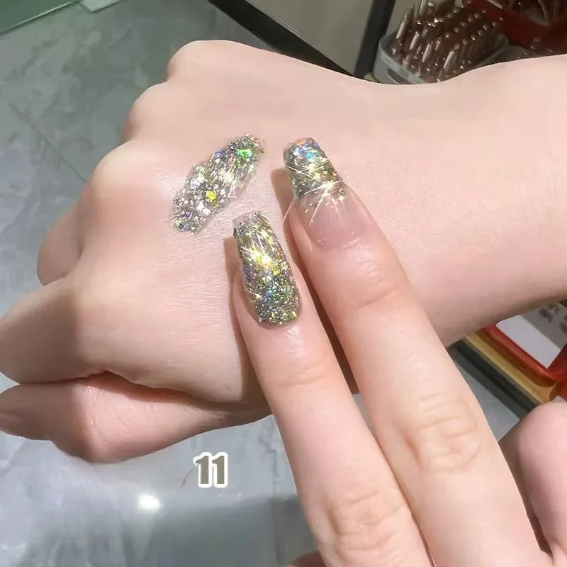 12 мл алмазный звездный свет гель-лак для ногтей цветной блестящий с блестками