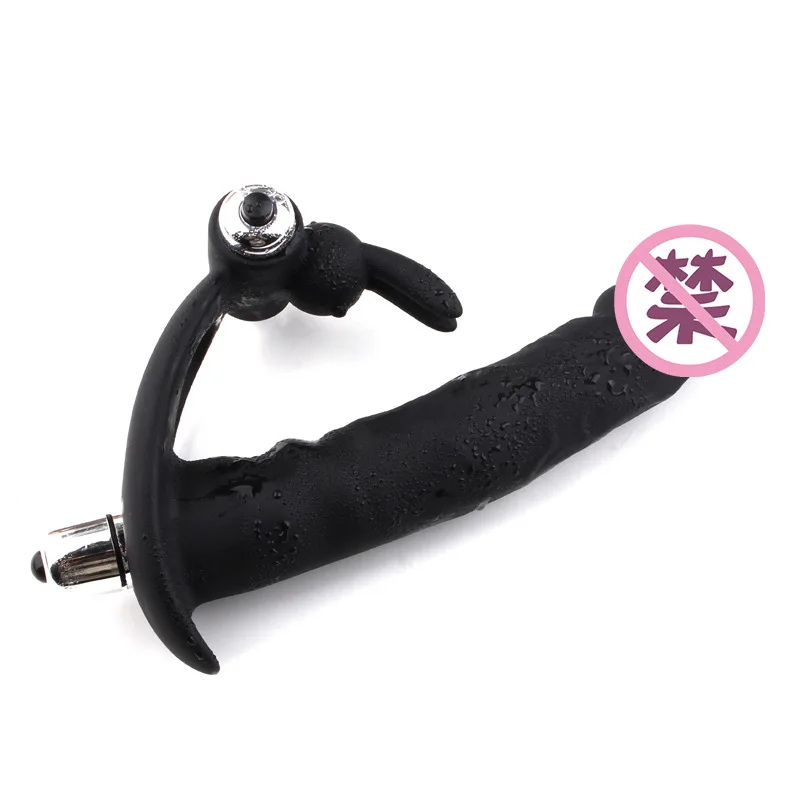 Двойное кольцо вибкольцо мужское с кольцом на пенис в маске пары мужа и жены |