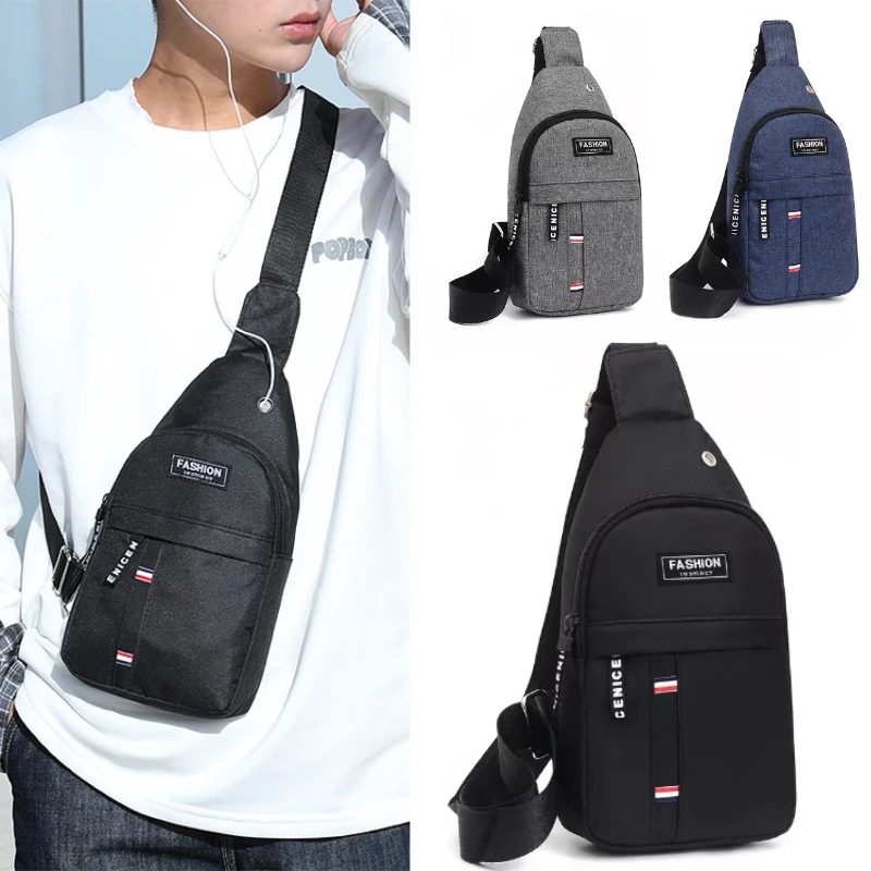 

2023 New Chest Bag New Men Simple Nylon Fashion Waterproof One Shoulder Crossbody Bag New In Handbag bandolera hombre bolsas