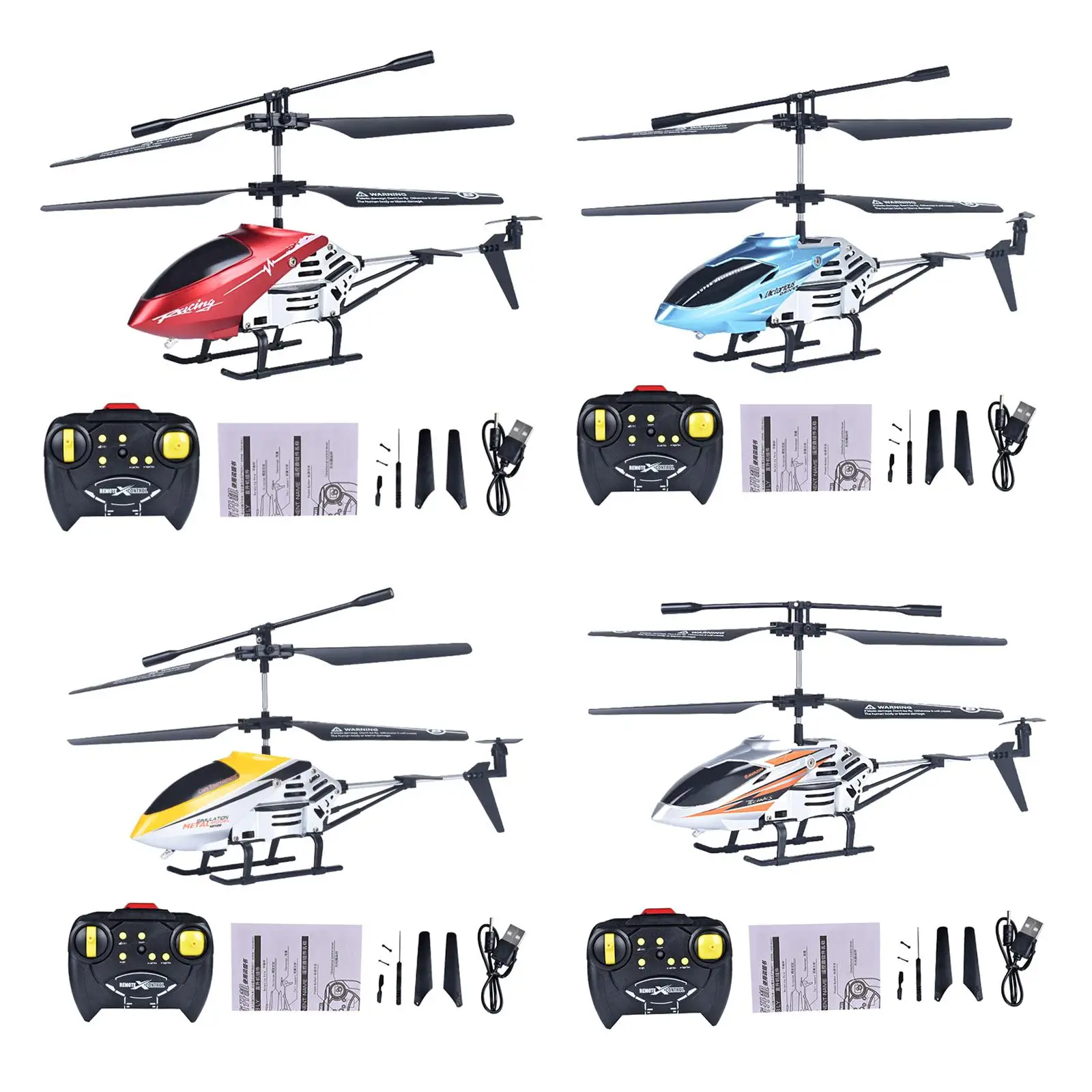 

2CH RC Helicopter for Adults LED Outdoor Flying Toys for Adult