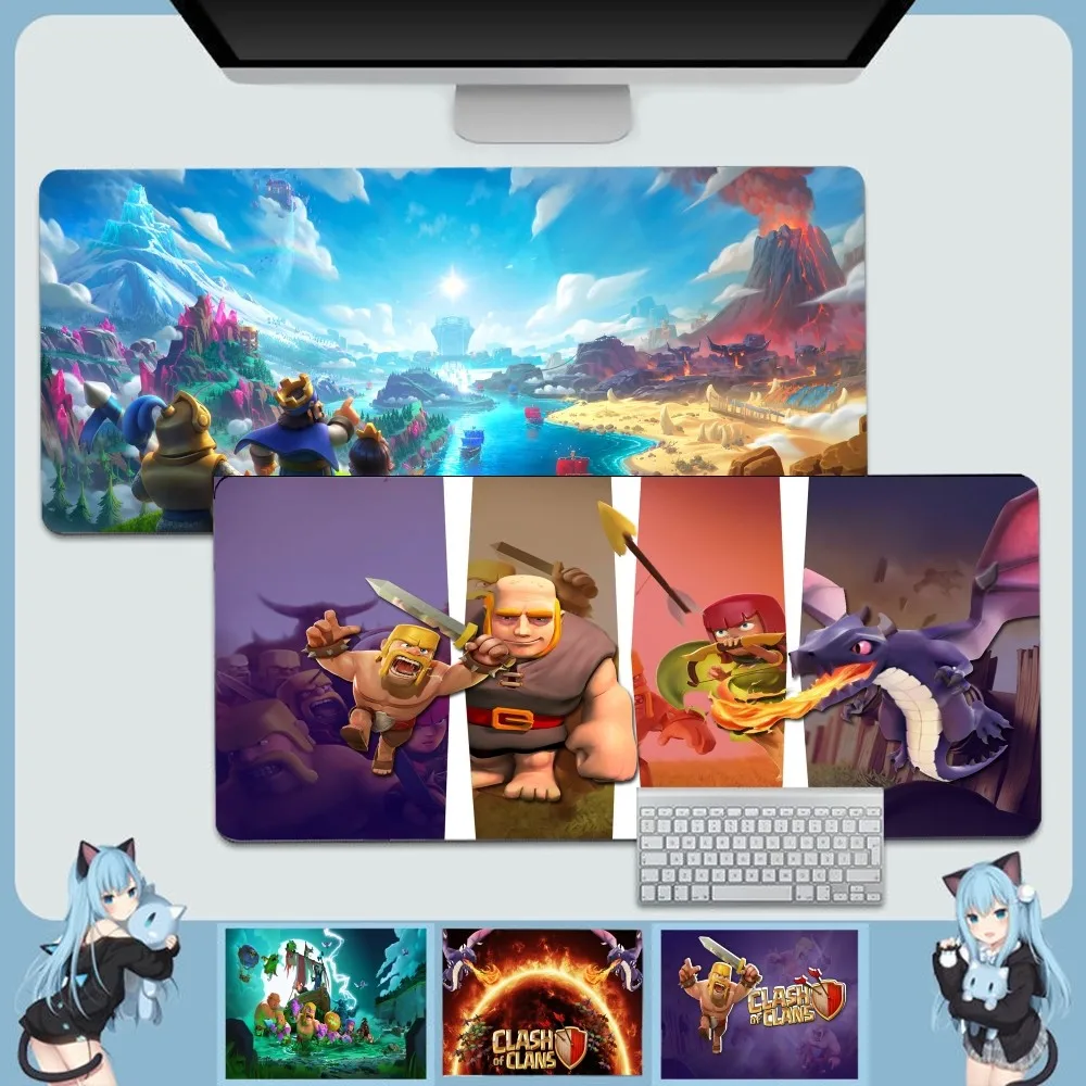 Большой Утолщенный Коврик Для Мыши C-ClashS Of C-ClanEs INS Tide Игровая Клавиатура И