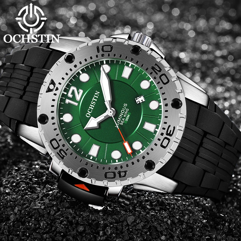 

Relogios Masculinos Waterproof Sports Watches for Men Silicone Nylon Luminous Calendar Quartz Wristwatches Relojes Para Hombre