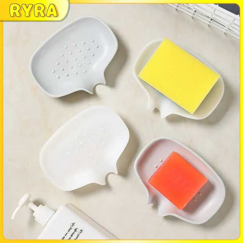 

Portable Self Draining Soap Bar Holder Multifunctional Soap Dish For Dish Soap Dispenser Sponge Tray Bathroom Accessories 1pcs
