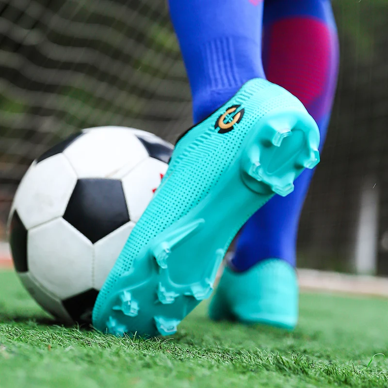 Hot Sale Green Cheap Football Shoes Men FG/TF Soccer Cleats Men Kid Football Sneakers Society Futsal Sneakers chuteiras de campo