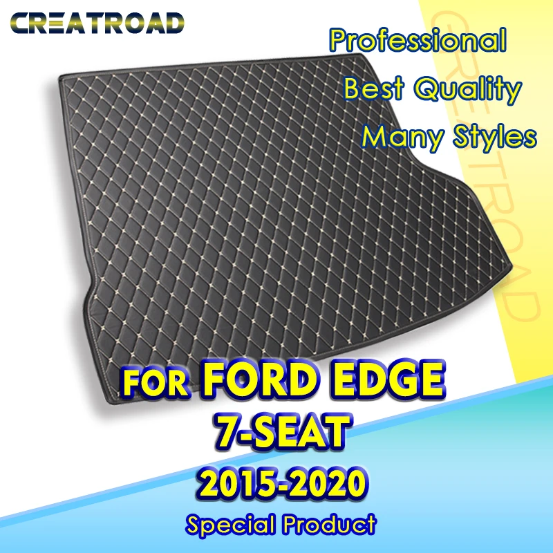 

Car Trunk Mat For Ford Edge 7-Seat 2015 2016 2017 2018 2019 2020 Custom Car Accessories Auto Interior Decoration