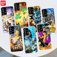 anime one piece zoro luffy phone case for samsung galaxy a51 a71 a50 a70 a40 a30 a20e a10 a41 a31 a21s a11 a01 a6 a8 a7 a9 plu