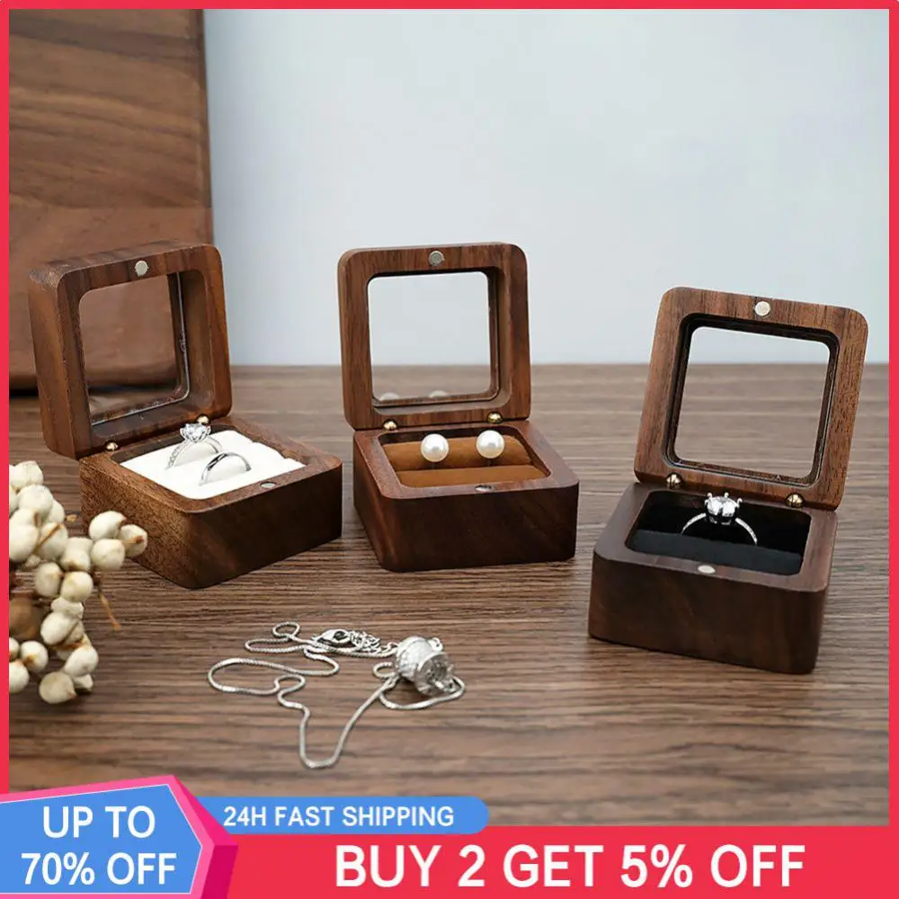 

Storage Box Exquisite Workmanship Wooden Jewel Box Jewelry Box Jewelry Packaging And Display Equipment Ring Box Durable