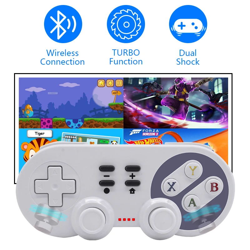 

Game Console Mini Video Console With Wireless Game Controller Build HD Wireless game controller Double Players Joypad Accessorie