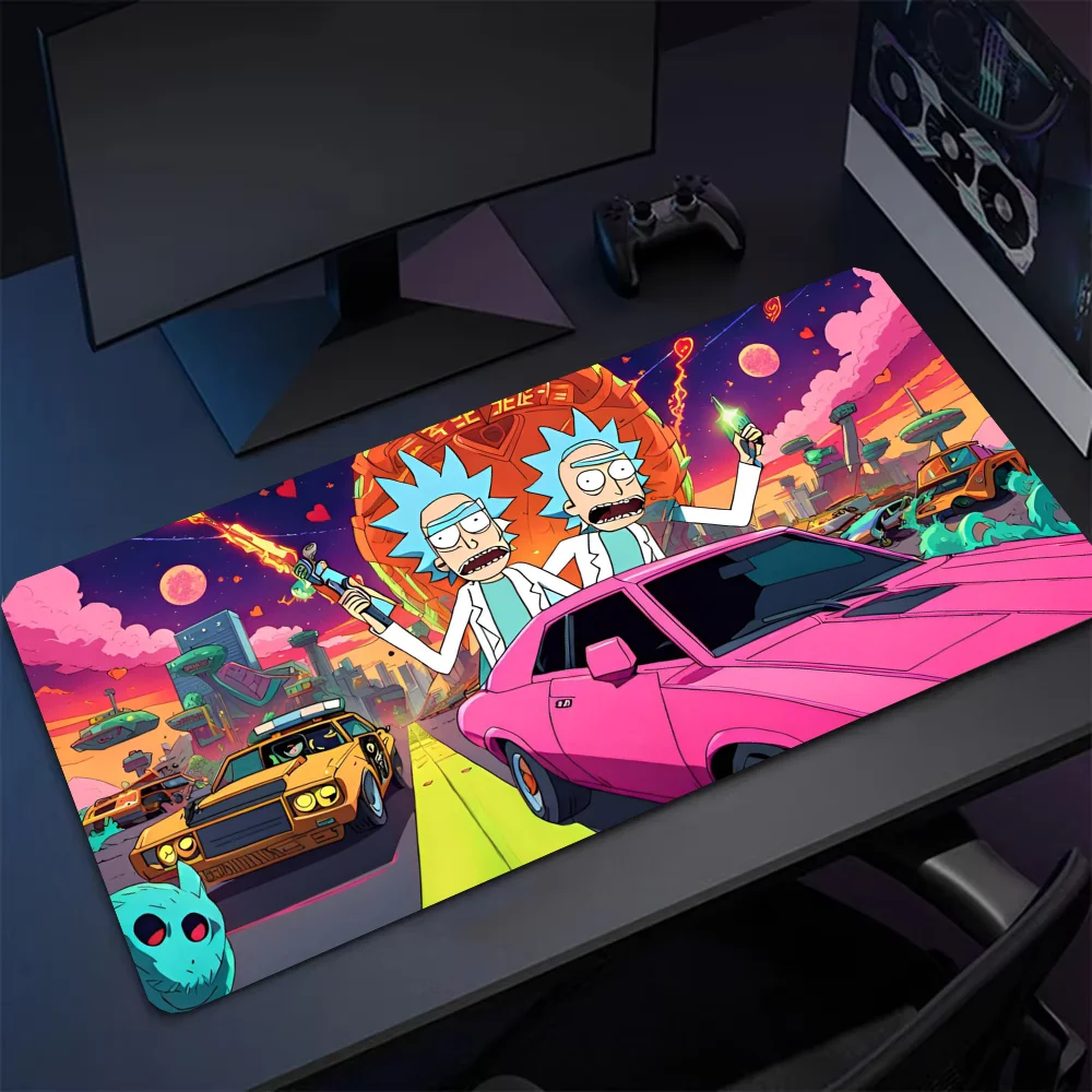 R_rickes Mousepad Mouse Mat Desk With Pad Gaming Accessories Prime XXL Keyboard Padding