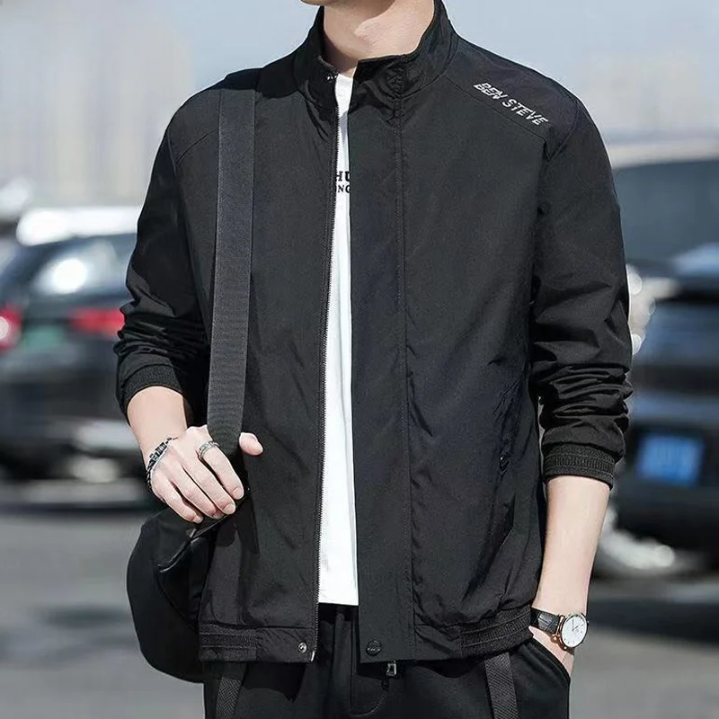 Новинка 2024 весенне-осенняя верхняя одежда мужская куртка в Корейском стиле