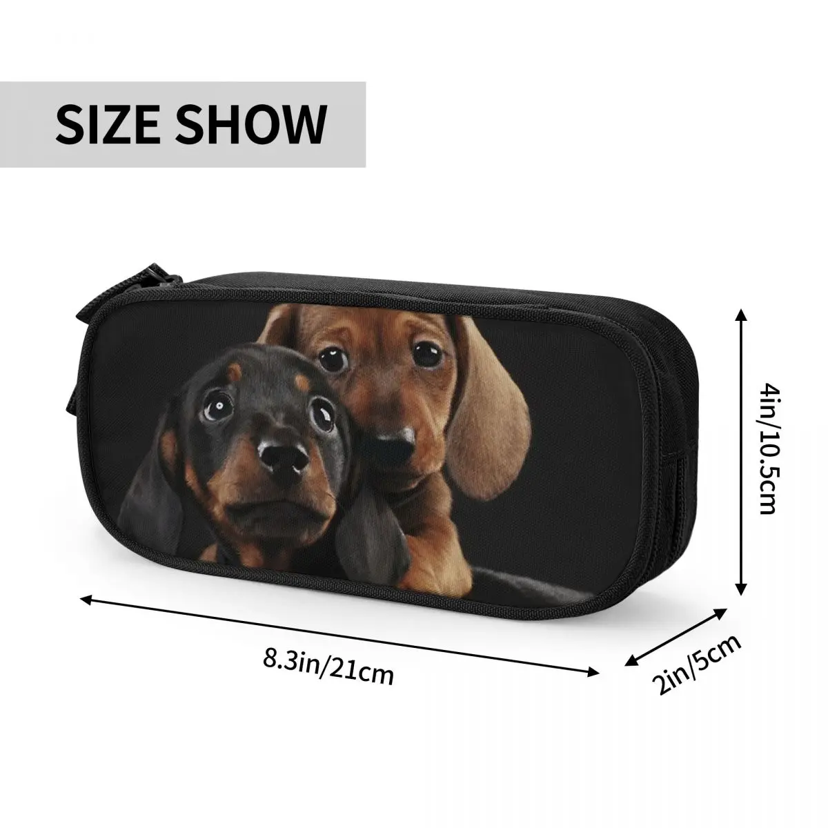 Dachshund Dog Pencil Cases Wiener Sausage Doxie Pencil Box Pen Box Kids Big Capacity Bags School Supplies Stationery images - 6