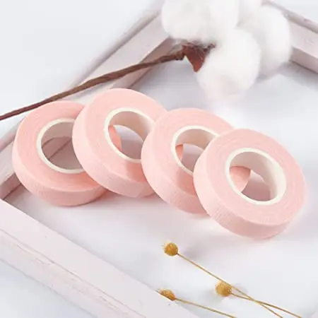 Eyelash Extension Tape Pink Breathable Easy To Tear Medical Tape Purple Silk Paper Under Patches Eyelash Extension Supplies images - 6