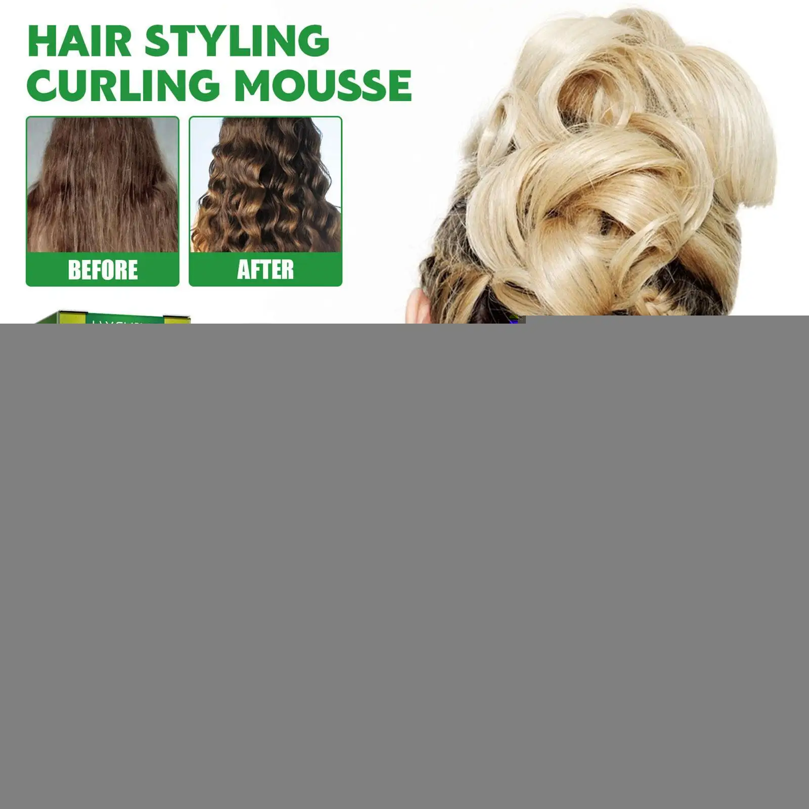 

Скульптурный кудрявый крем для волос с эффектом мгновенной сушки, завитки, завитки, контроль объема, волнистый крем для укладки волос, парик...