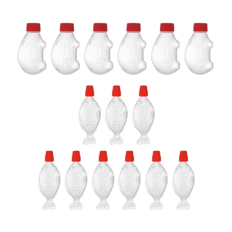 15pcs Mini Sauce Bottle Vinegar with Lid Sauce Restaurant Beef Mutton E65B